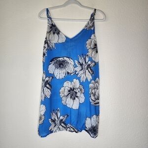 Maaji Blue Floral Swim Cover M NWT